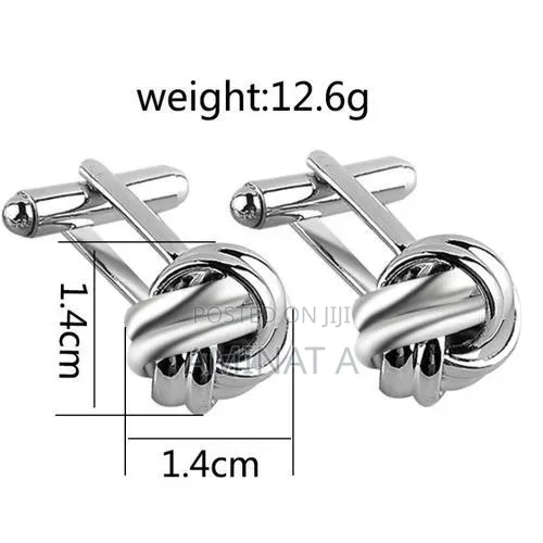 Quality Silver Cufflinks for Men With Case