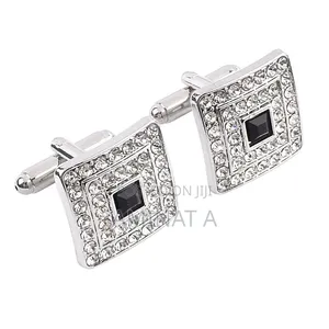 Silver Cufflinks for Men With Case