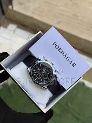 Poedagar Leather Watches for Men