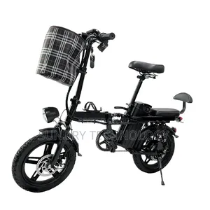 Foldable Electric Bike 48v Long Range + Basket