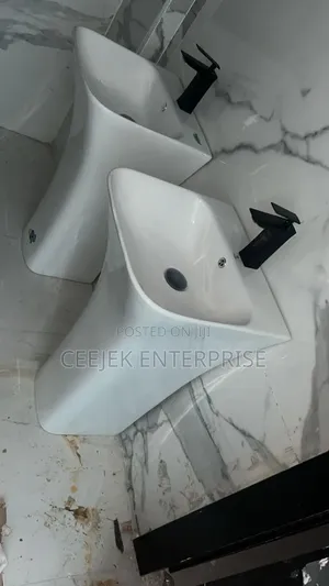 White Free Standing Basin
