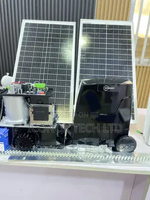Icosmart Wifi Dc24v Gate Operator, 1000kg,2x60w Solar, 2x9ah Battery