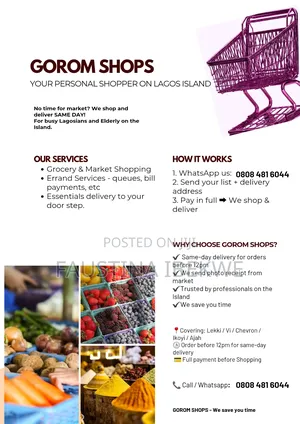 Personal Shopper and Errand Services