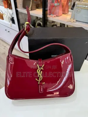 Saint Laurent Glossy Luxury Bag Available in Colour Displayed