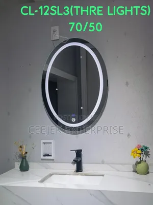 Oval Led Mirror With 3 Ligth