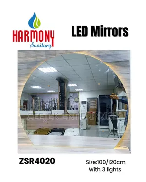 Round Led Mirrow With 3 Litgh