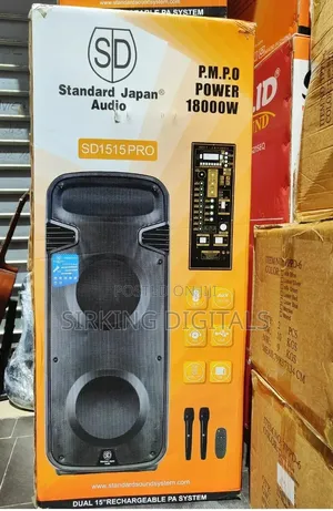 1800 Watts Standard Japan Double Pa System With 2 Wireless Mic