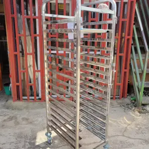 Stainless Steel Bread Trolley,