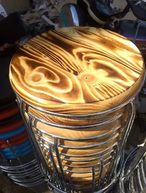 Iron Wooden Stool Chair For Bar