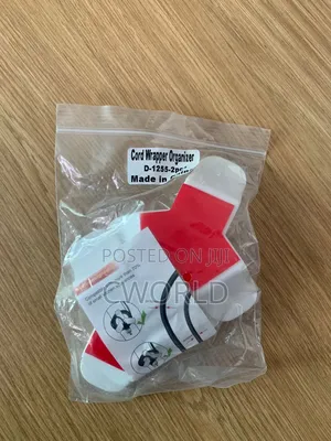 White 3-Blade Adhesive Cord Wrapper Organizer