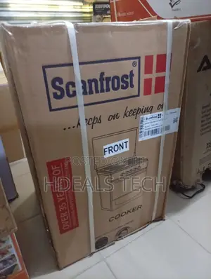 Scanfrost 50x50 Gas Cooker With 4 Burners and Built-in Oven