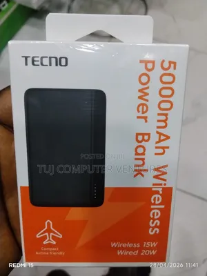 Tecno Wireless Powerbank 5000mah