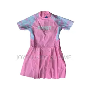 Dress Style Girls Cover Up Swimming Trunk -Multi