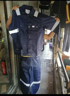 Navy Blue Coverall Up/Down