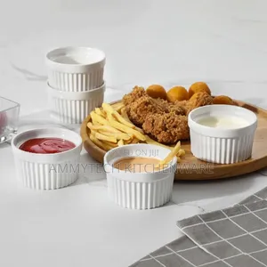 Ceramics White Dessert Sauce/Ramekin Bowls