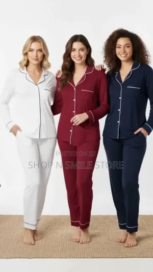 Soft Cotton Breathable Button Pyjamas Set