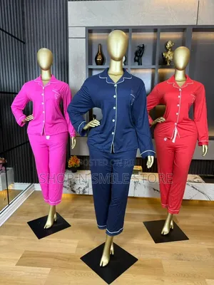 Soft Cotton Breathable Button Pyjamas Set