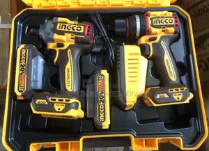 Ingco 20v Cordless Brushless Impact Drill and an Impact Wrench