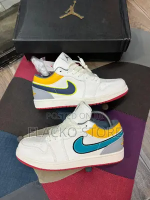 Original Air Jordan 1 Low Color Stripes Sneakers