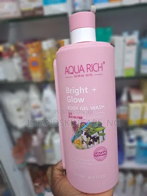 Aqua Rich Bright + Glow Body Gel Wash 1000ml