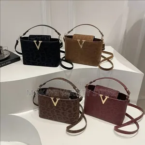 Tamara Quality Leopard Print v Shape Bag