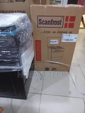 Scanfrost 50x50 Gas Cooker – 4 Burner Stove With Baking Oven