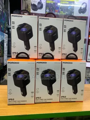 Porodo Apolo Multi-Port Car Charger