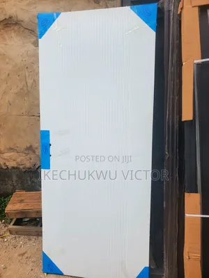 White 3ft Amerika Panel Door With Tiny Line for Room