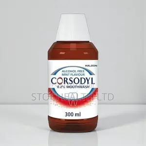 Corsodyl Alcohol Free Mint Mouthwash.Treats Mouth Ulcers, Bleeding Gum