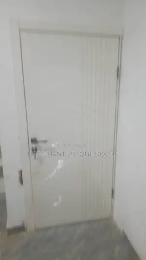HDF Door With Frame and Acrytrave, Keylock and Installations