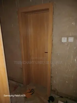 HDF Door With Frame and Acrytrave, Keylock and Installations