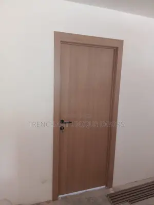 HDF Door With Frame and Acrytrave, Keylock and Installations