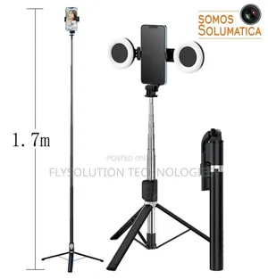 Selfie Stick and Tripod – Light and Bluetooth Shutter Release – Long