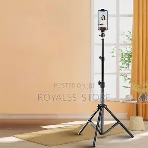 2.1m Tripod Stand And Phone Holder For Videos And Selfies