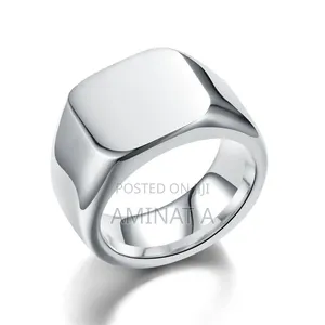 Stainless Steel Silver Men Fashion Ring