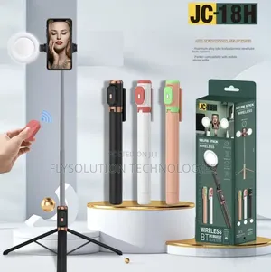 Jc18 Selfie Stick Tripod Stand With Bluetooth Remote Selfie Stick