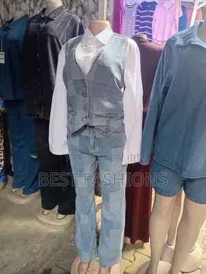 Ladies 3pcs Jeans Trousers