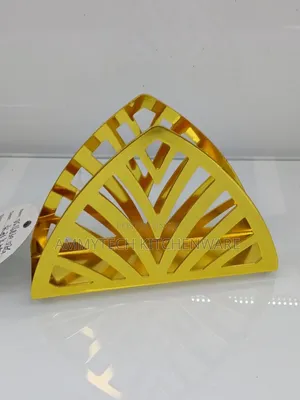 Unique Stainless Steel Gold Serviette Holder