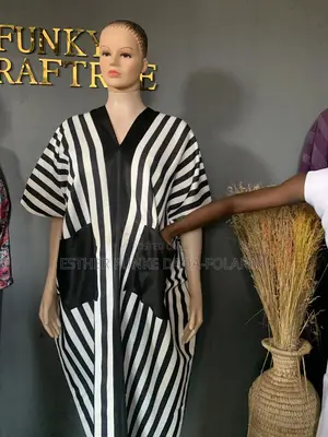 Black and White Bubu Gown