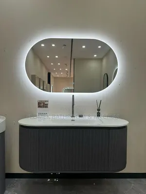 Luxury Led Bathroom Vanity Set – Modern Floating Sink With Mirror