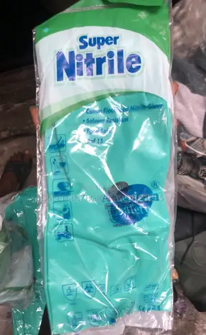Super Nitrile Cotton Flocked Gloves