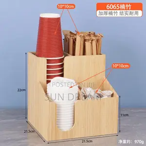 Cup Organizer Table Organizer Straw Box
