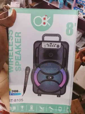 8 Inches Bluetooth Speaker Wired Microphone Is Available