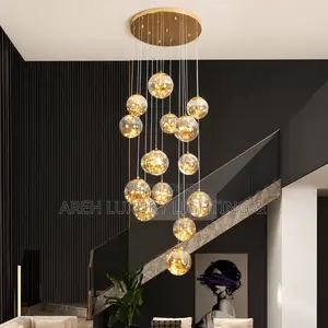 Crystal Chandelier, Stair Pendant Lamp, Living Room Pendant Lights