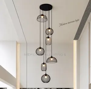 Modern Long Strip Stair Pendant Lights Indoor Lighting