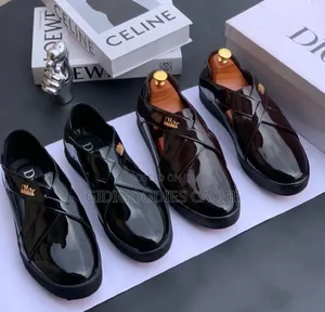 Dior-Inspired Patent Leather Cross-Strap Sandal Shoes