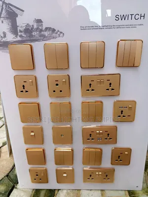 Fancy Gold Switch and Socket at Affordable Price