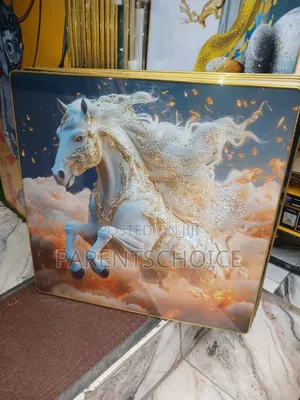 White Horse / Eagle / Girl Flower Wall Photo Frame 60cm X 60cm