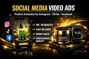 Viral Social Media Product Ads Video Animation for Instagram Tiktok