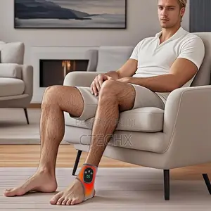 3-in-1 Foot Massager, Cordless Heating Pad Wrap, Ankle Massager